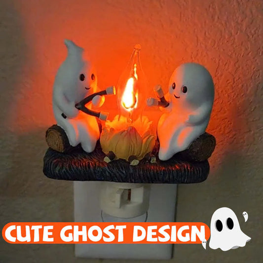 Ghost Campfire Nightlight – Halloween Themed Decorative Light