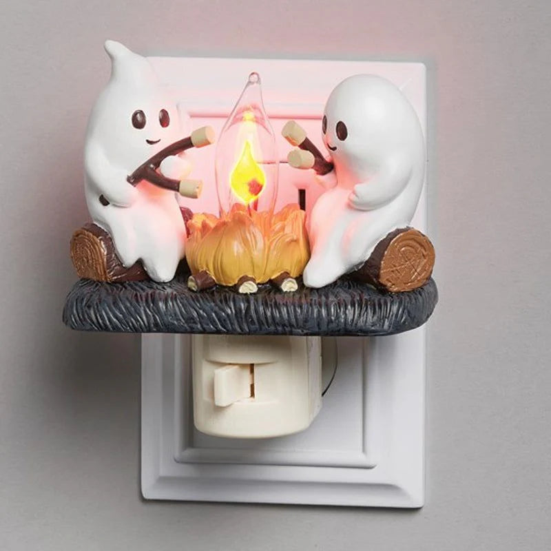 Ghost Campfire Nightlight – Halloween Themed Decorative Light