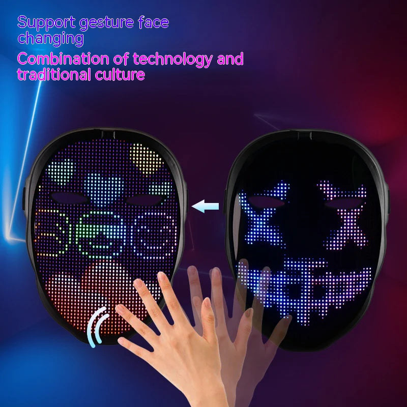 Customized Smart Shining LED Mask